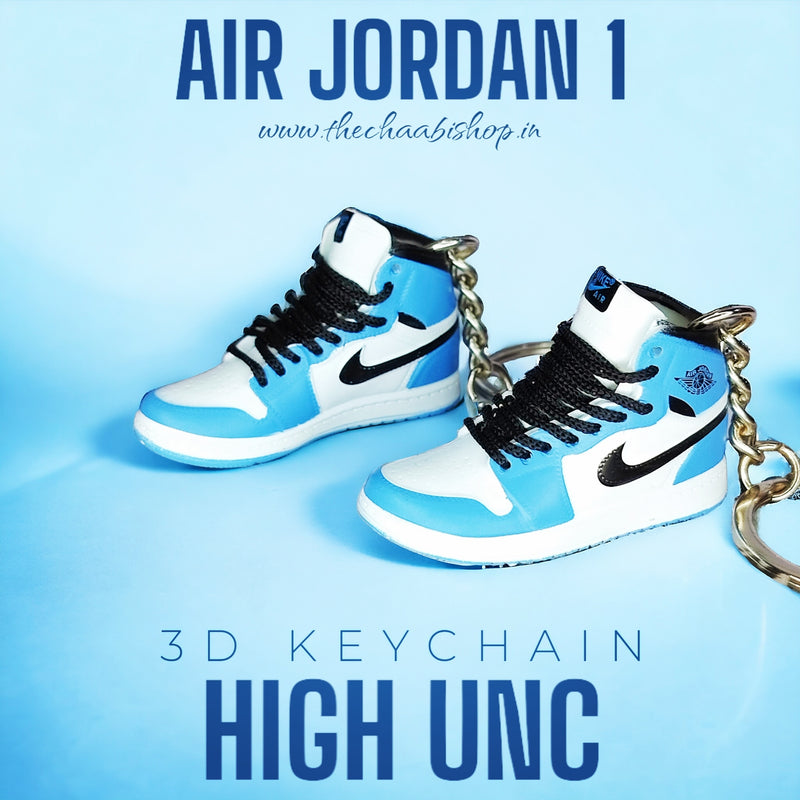 3D Sneaker Keychain AJ1 UNC