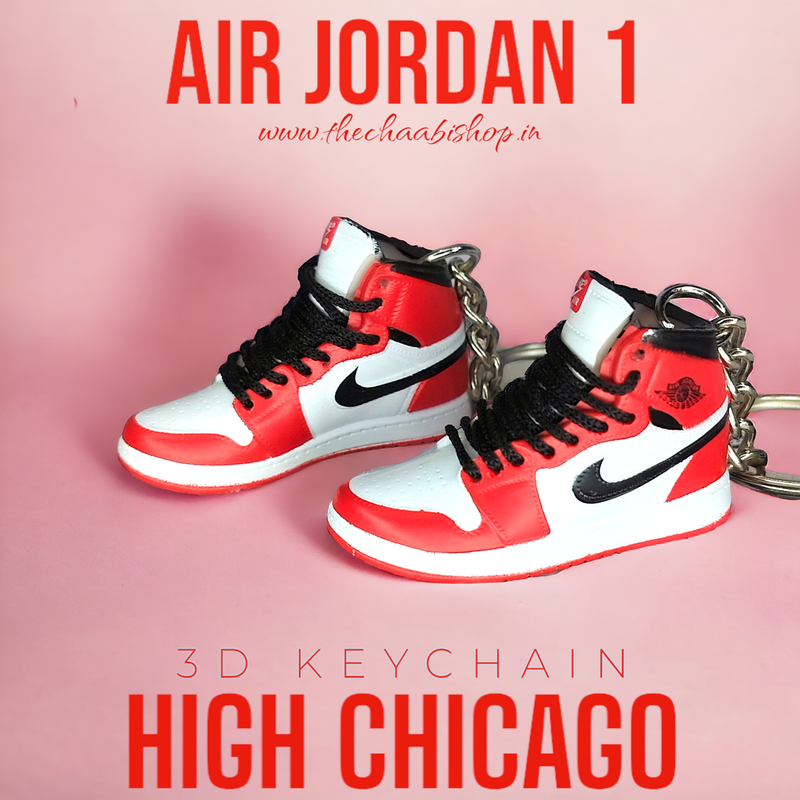 3D Sneaker Keychain AJ1 High Chicago