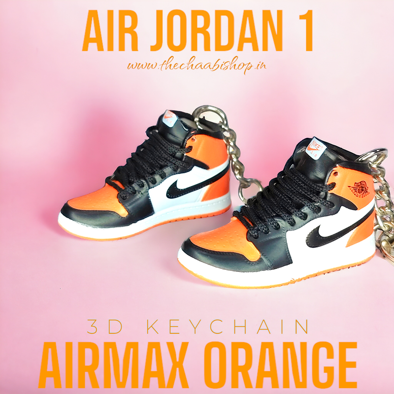 3D Sneaker Keychain AJ 1 Air Max Orange