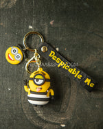 Minion Jail Costume 3D Rubber Keychain - The Chaabi Shop