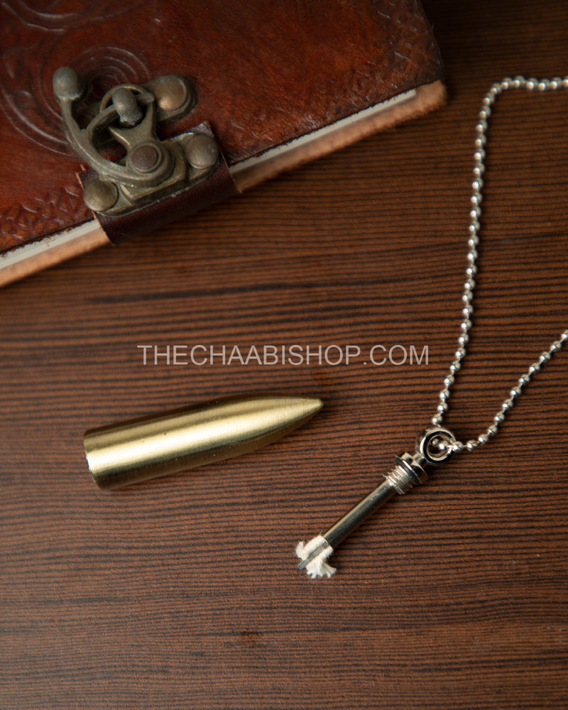 Bullet Flint Necklace Lighter - The Chaabi Shop