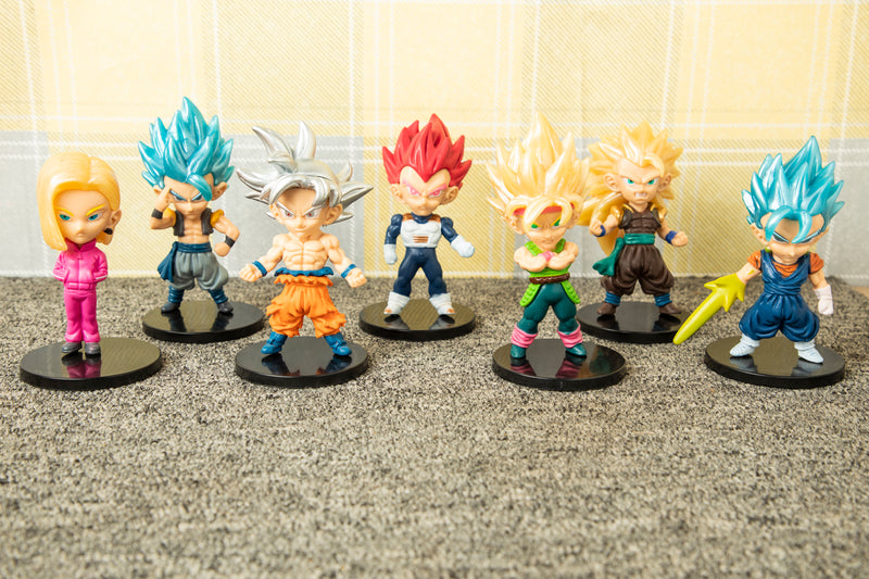 Dragon Ball Z Miniature Action Figure Set Of 7 - The Chaabi Shop