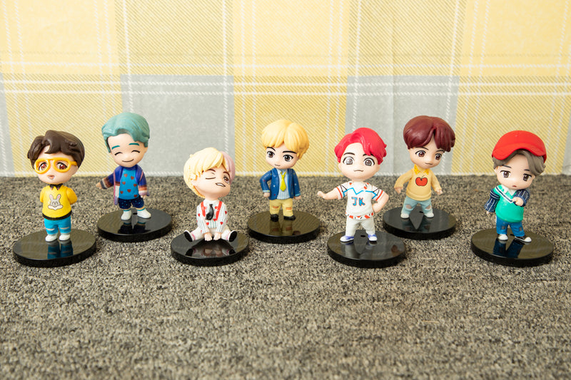 BTS Miniature Action Figure Set Of 7 - The Chaabi Shop