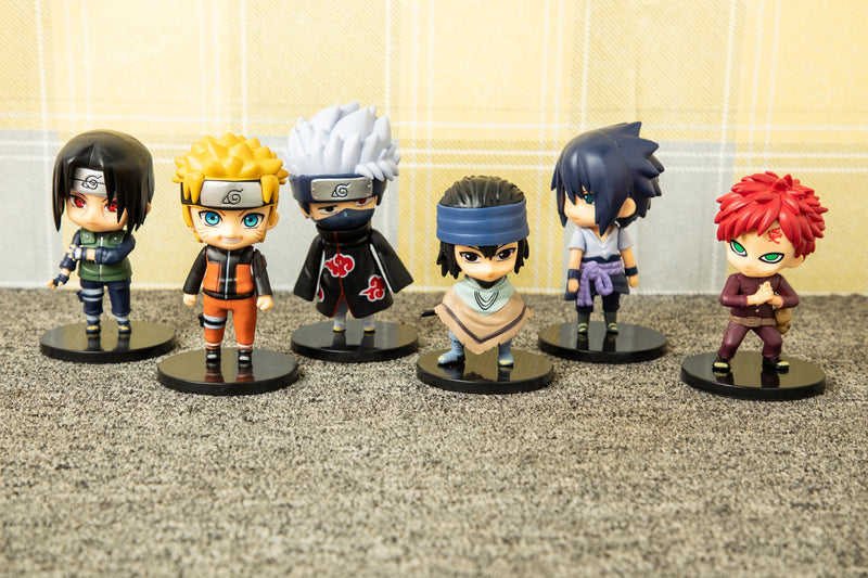 Naruto Blue Eyes Miniature Action Figure Set Of 6 - The Chaabi Shop