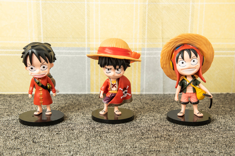 One Piece Luffy Action Figure Set Of 3 - The Chaabi Shop