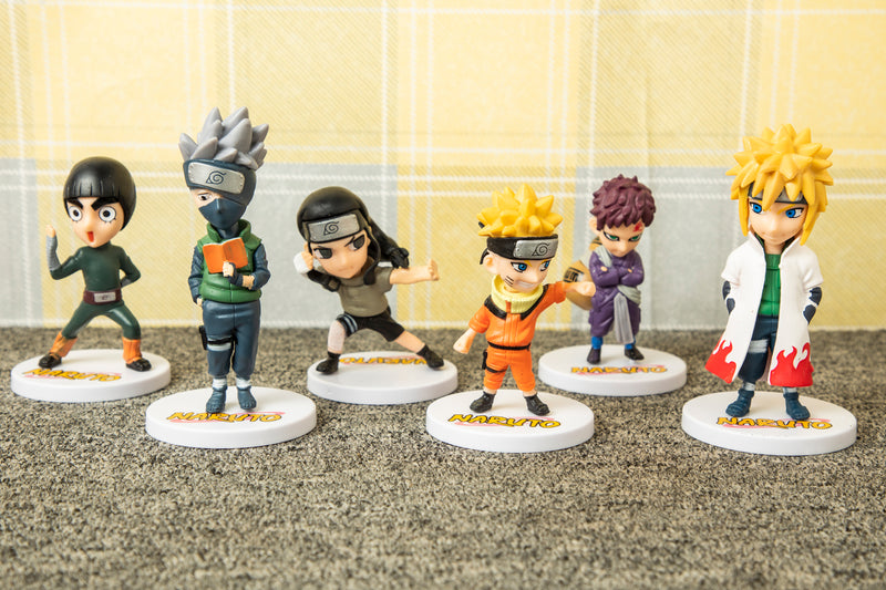 Naruto Punch Miniature Action Figure Set Of 6 - The Chaabi Shop
