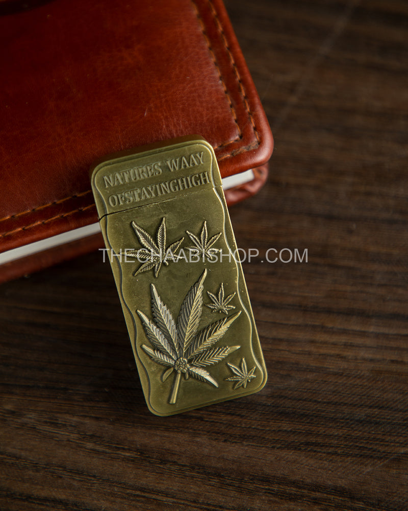 Weed Leaf Quote Jet Lighter - The Chaabi Shop