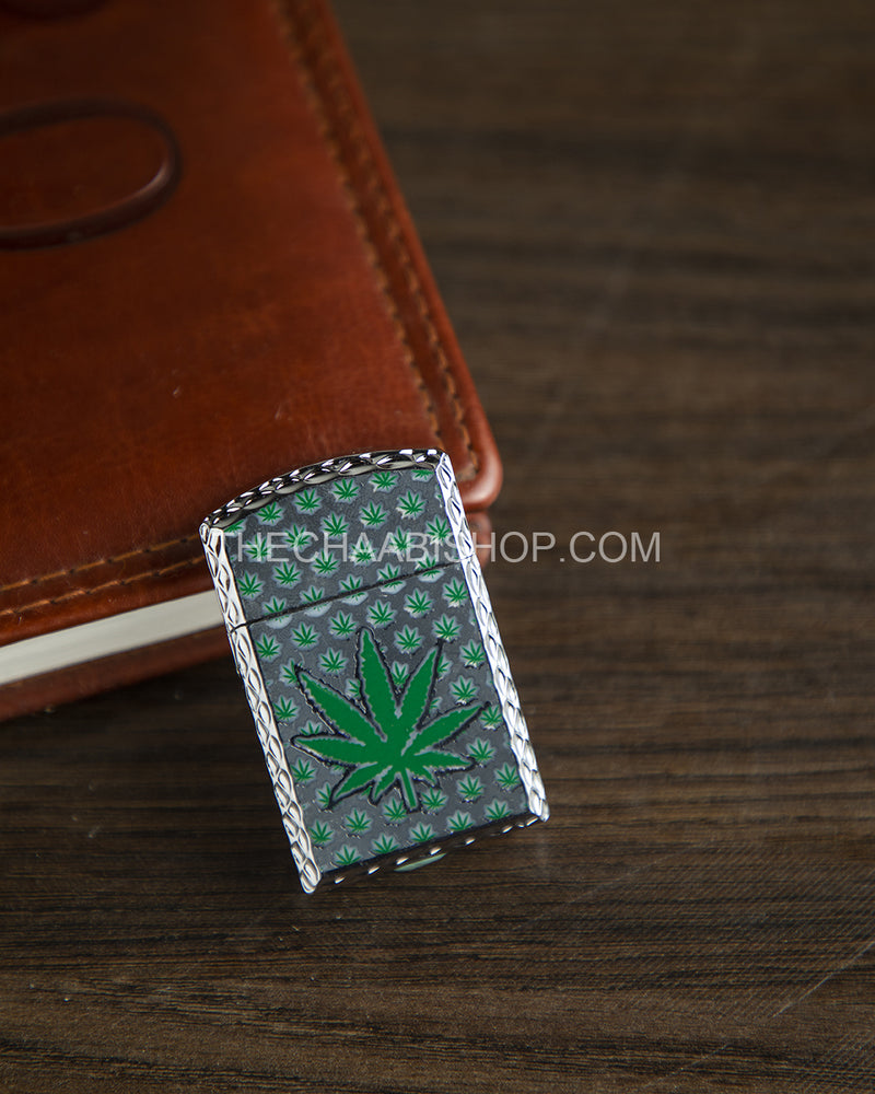 Weed Leaf Zippo Lighter - The Chaabi Shop