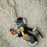 Tom And Jerry 2D Rubber Keychain - The Chaabi Shop