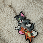 Tom And Jerry 2D Rubber Keychain - The Chaabi Shop