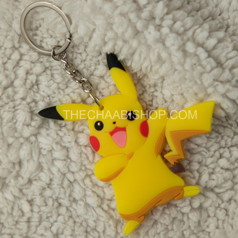 Pikachu 2D Rubber Keychain - The Chaabi Shop