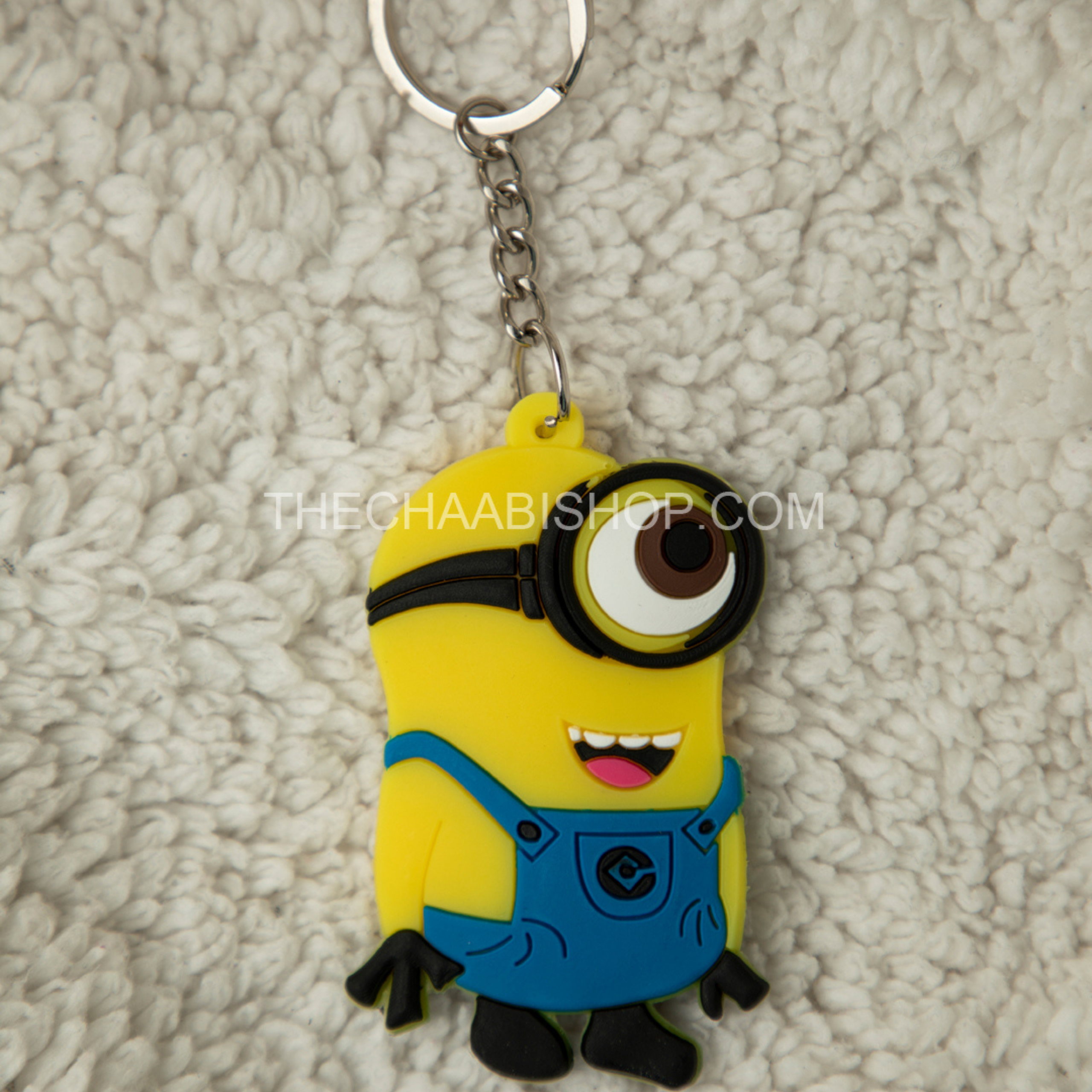 Rubber Small Cartoon Keychains of Spiderman Batman and Minion keychains for  Kids