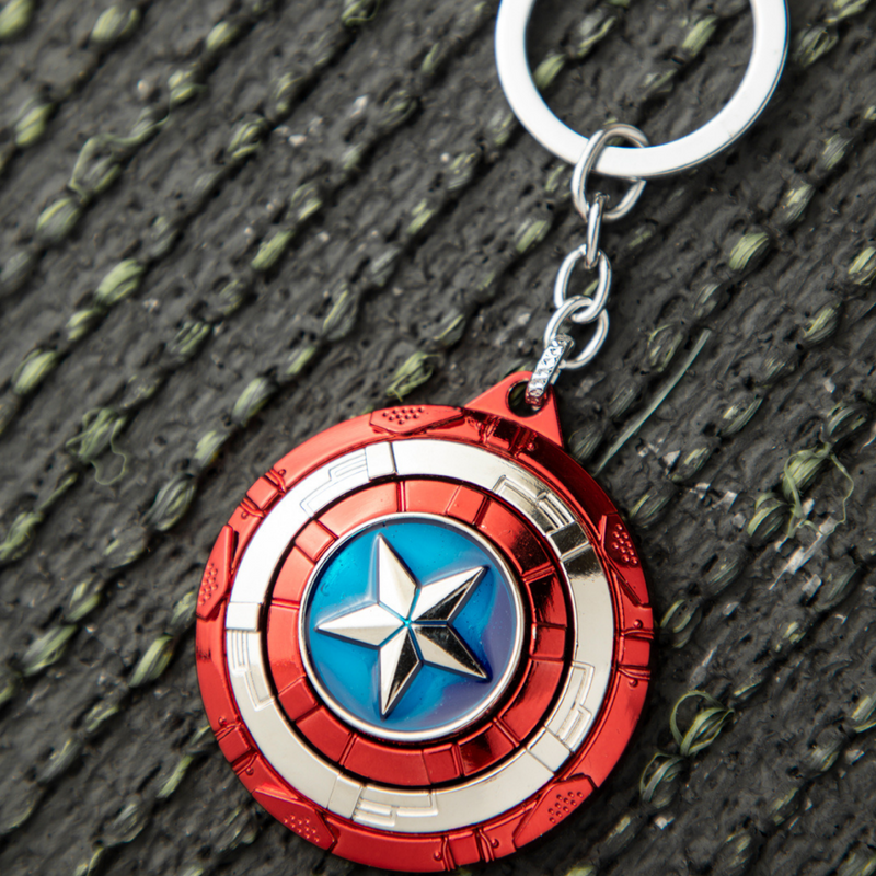 Captain America Shield Spinhead Keychain - The Chaabi Shop