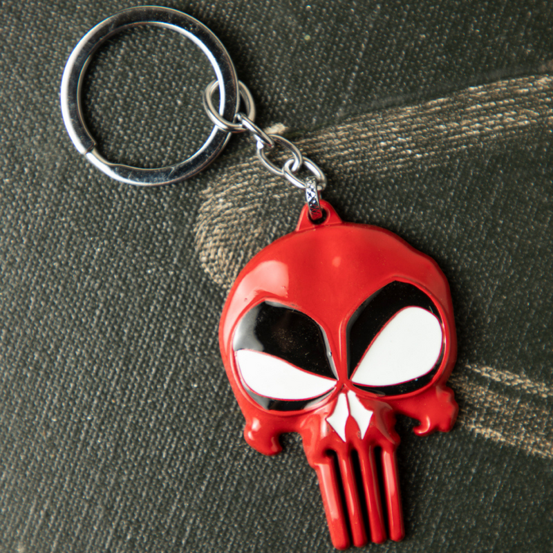 Punisher AKA Deadpool Keychain - The Chaabi Shop