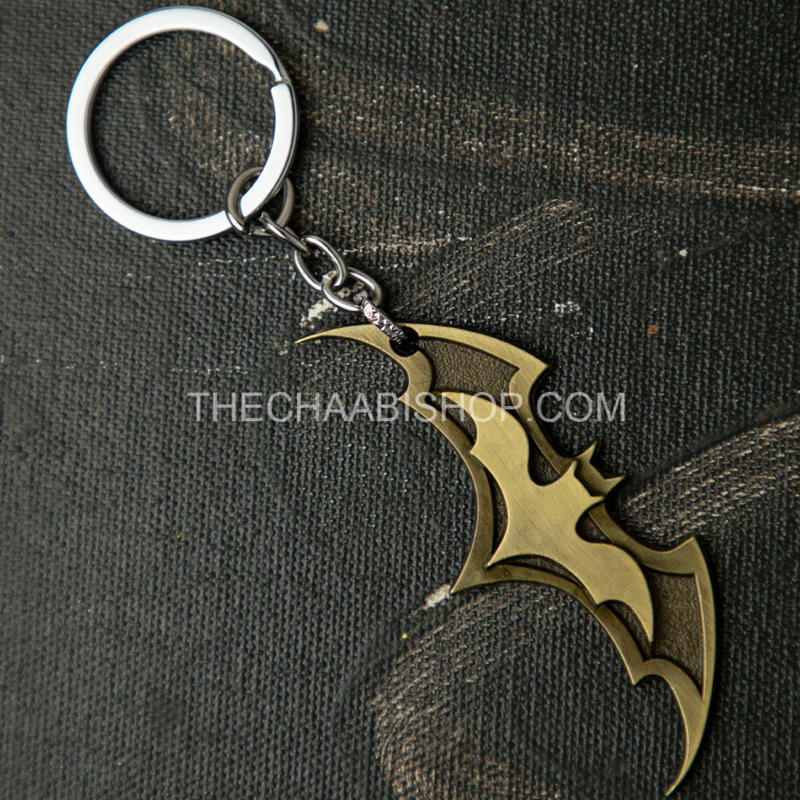 Batman Double Bat Logo Keychain - The Chaabi Shop