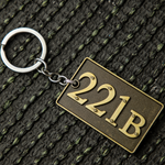 Sherlock Holmes 221B Tag Keychain - The Chaabi Shop