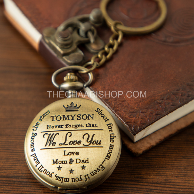 To My Son Pocket Watch - The Chaabi Shop