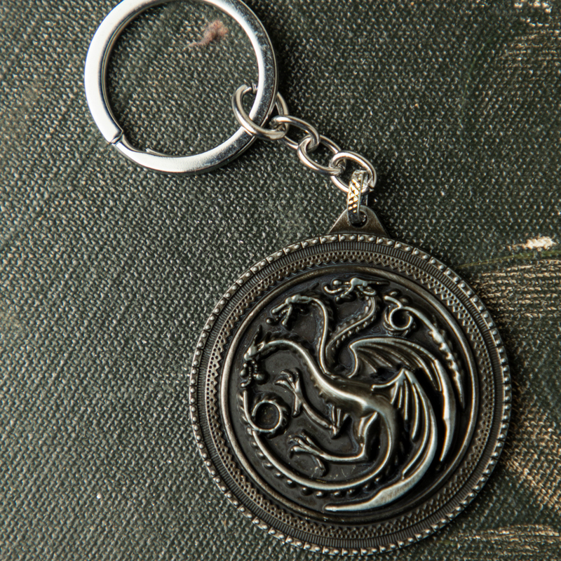 GOT House Targaryen Logo Keychain - The Chaabi Shop