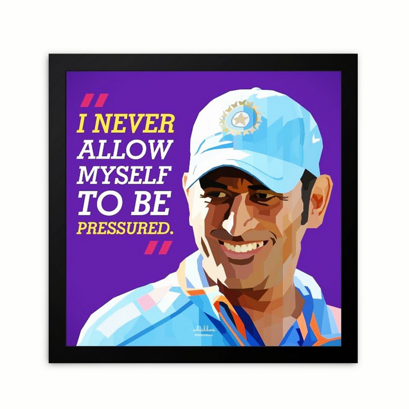MS Dhoni Qoute Poster Frame - The Chaabi Shop