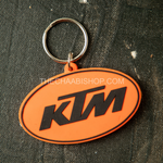 KTM Logo 2D Rubber Keychain - The Chaabi Shop
