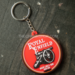 Royal Enfield Logo 2D Rubber Keychain - The Chaabi Shop