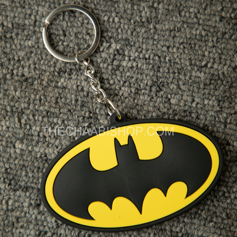 Batman And Superman 2D Rubber Keychain - The Chaabi Shop