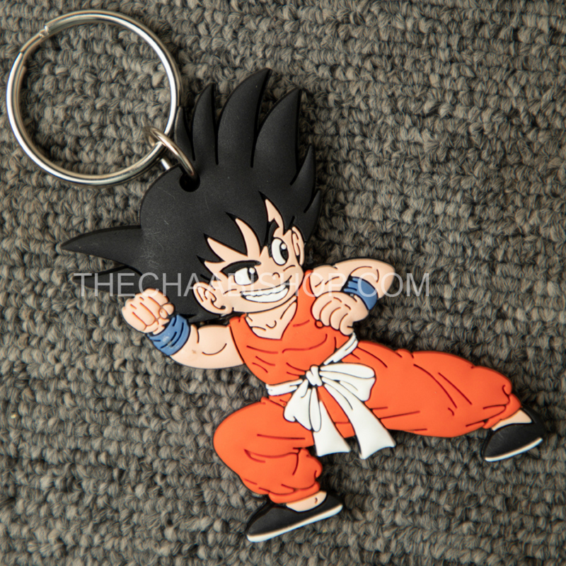 Kid Goku 2D Rubber Keychain - The Chaabi Shop