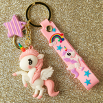 Unicorn 3D Rubber Keychain - The Chaabi Shop